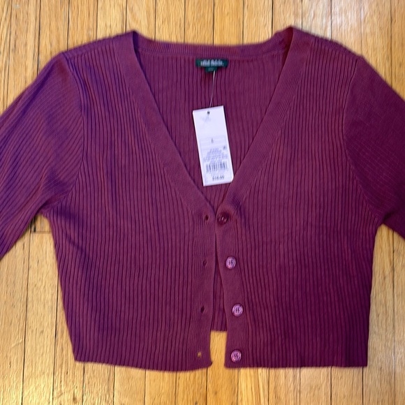 Dark Mauve Wild Fable Sweater NWT - Picture 2 of 7